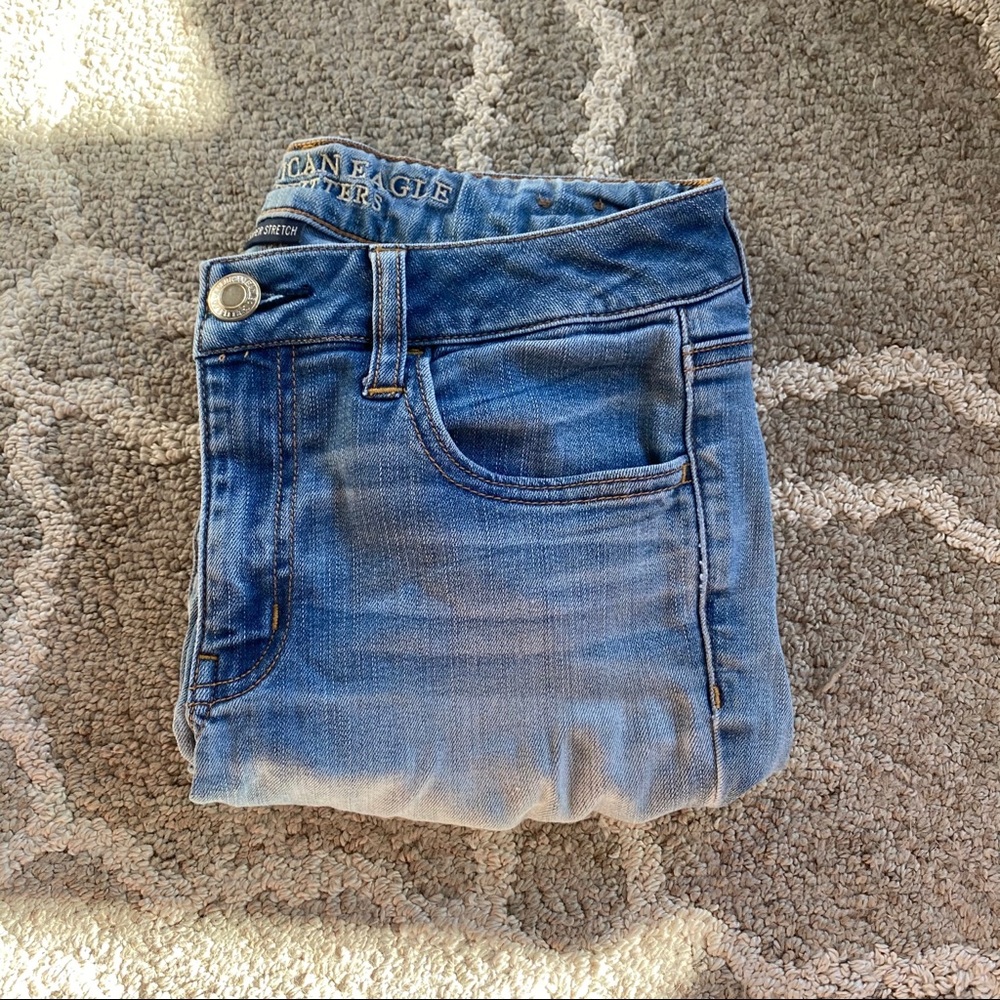 American eagle light wash jean jeggings